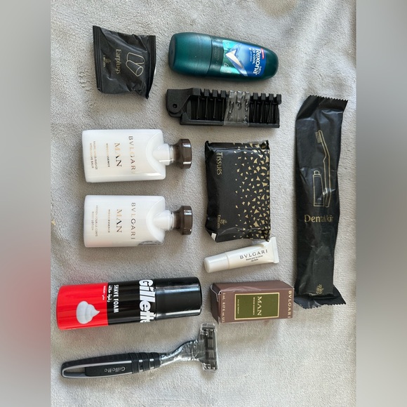 Bvulgari Men's Grooming Toiletries Collection - Black, White, Gold NWOT - Picture 2 of 5